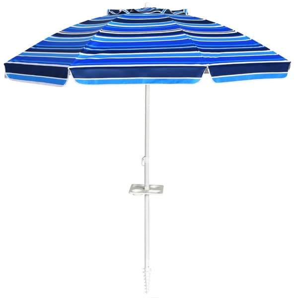 Udendørs parasol Ø220x220 cm navy