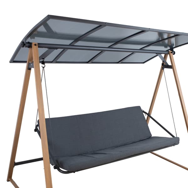 Swing HERNING 232x135x173 cm Harmaa teräs