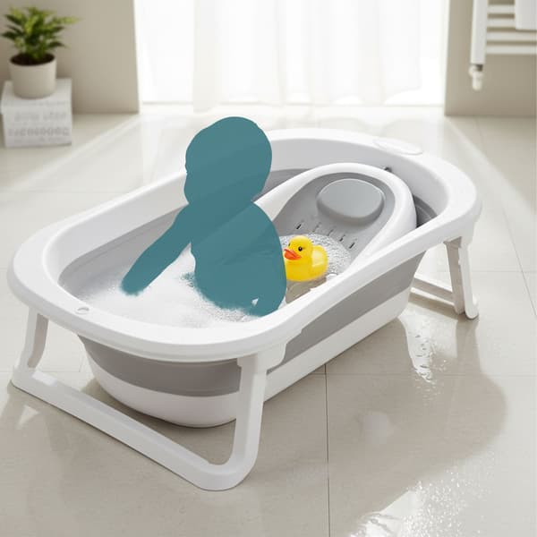 Sammenklappeligt babybadekar med indsats, Kodustaar