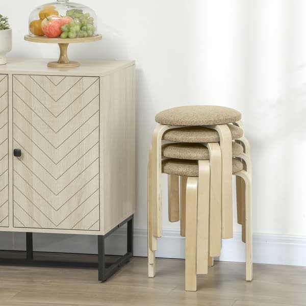 Pallset 4 delar 40x45 cm Khaki Trä