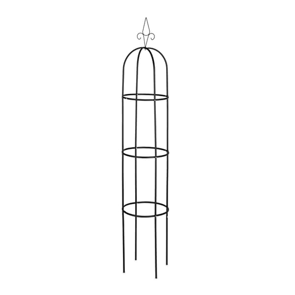 Trädgårdsobelisk set, 200x41 cm, Svart, Stål, Kodustaar