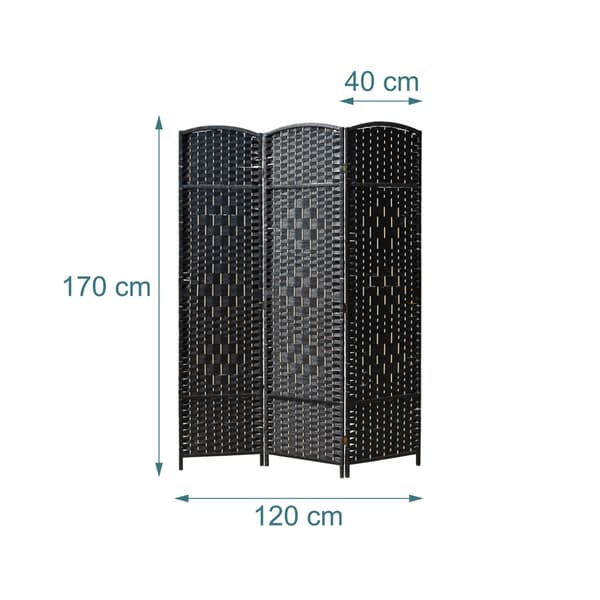 Foldeskærm 170x120x2 cm træ, Kodustaar