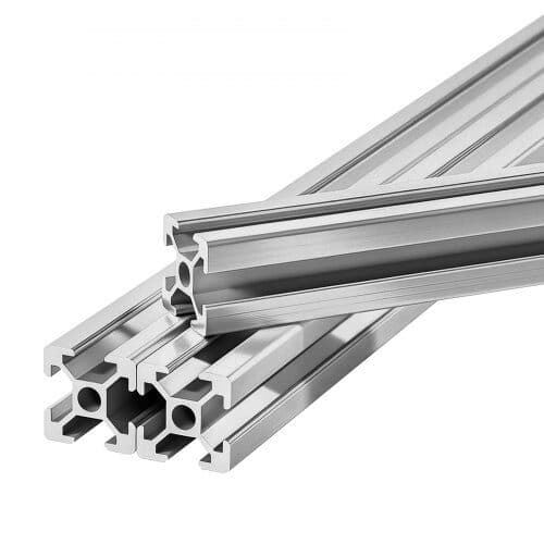 Aluminiumprofiler 12 st 2000 mm T-spår 2020 Silver