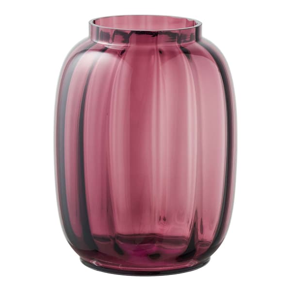 Vas 17 x 17 x 21 cm Röd Glas