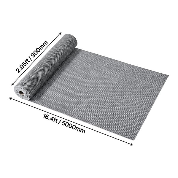 Valumatto 90x500 cm harmaa PVC liukumaton