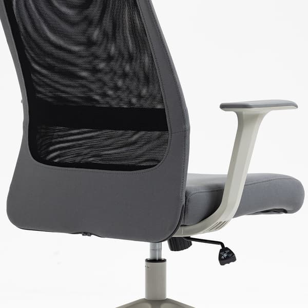 Kontorstol Elmer 67x62x113-124 cm Grå Sort