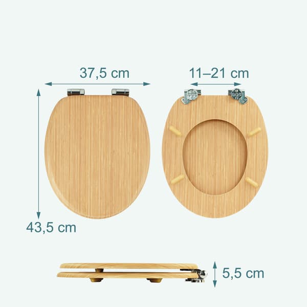 Toiletsæde, Soft-Close, MDF, Kodustaar