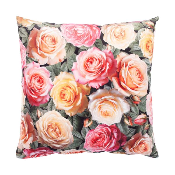 Pude 45x45 cm Rose Fløjl – 45x45cm