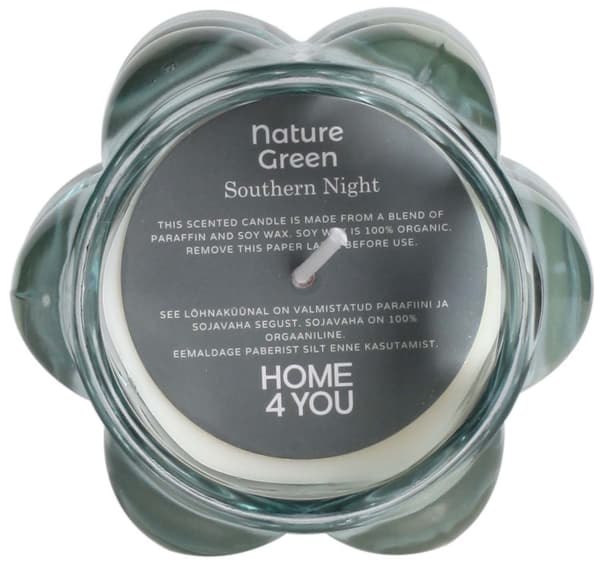 Duftlys Southern Night 8,4x9,2 cm Grøn Glas