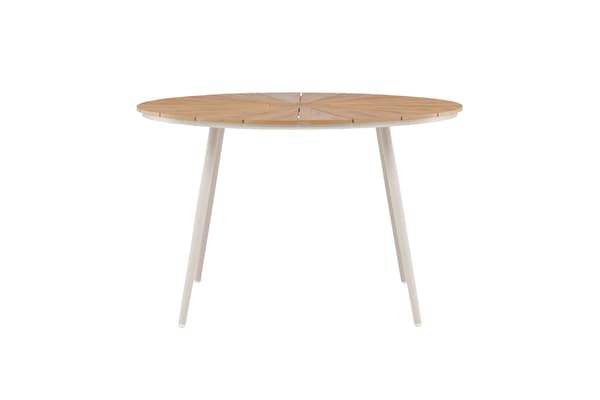 Ruokapöytä 120 cm Beige Polywood