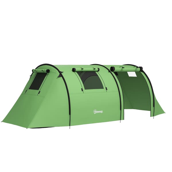 Campingtelt 470x220x150 cm Mørkegrøn Polyester