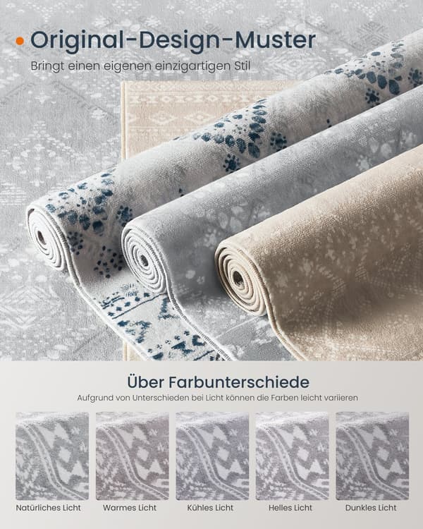 Teppe 120x170 cm Grå, polyester
