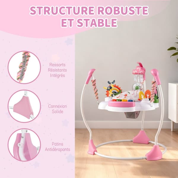Aktivitetscenter 84x84x90 cm Pink