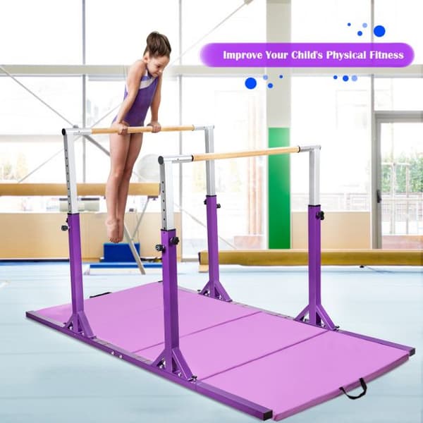 Gymnastiktræning Parallel Bars, 99x52x55 cm, Lilla , Star