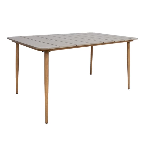 Bord 147x90x73 cm beige polywood