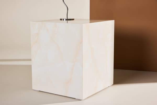 Sofabord York, lys gul marmoreffekt, MDF