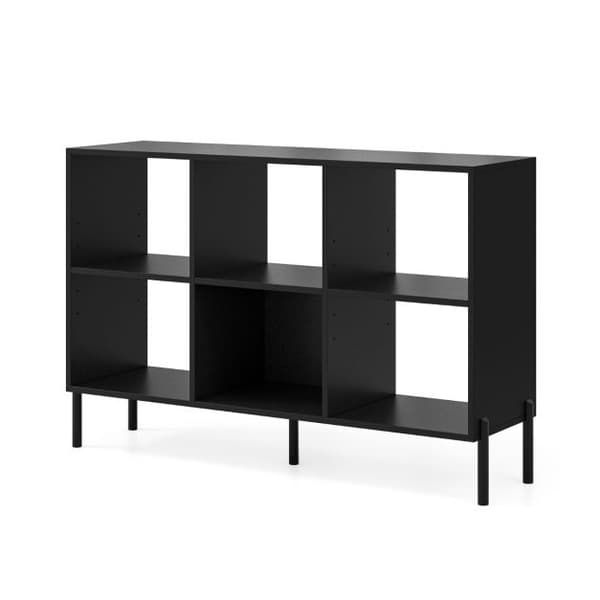 Bogreol, 119,4x35,6x80 cm, Sort, Træ , Star