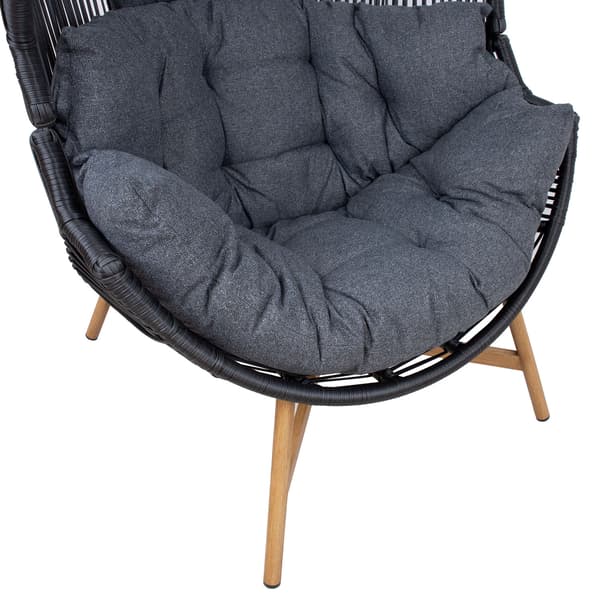Fritidsstol Helsinki 98x101x142 cm Sort