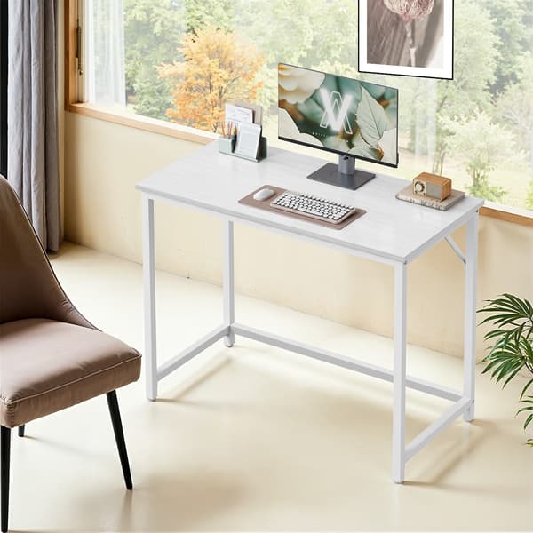 Skrivebord, 100x50x76 cm, Hvit