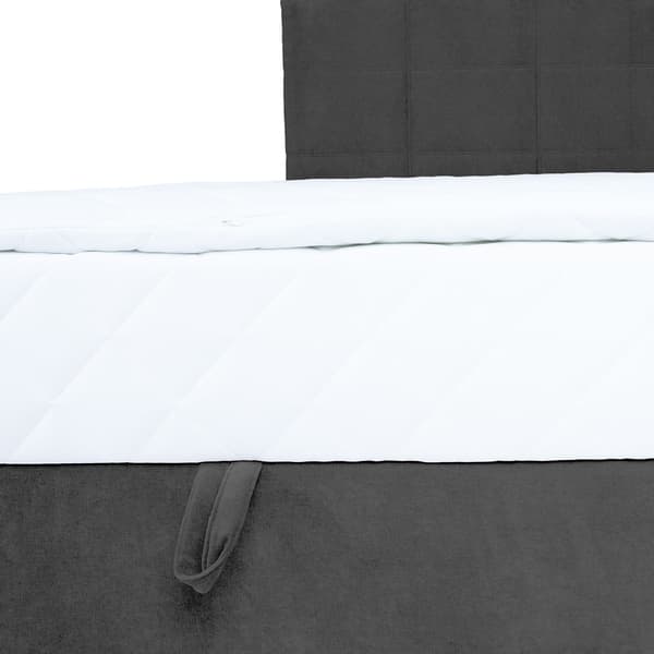 Seng LEVI 123x210x114,5 cm mørkegrå opbevaring