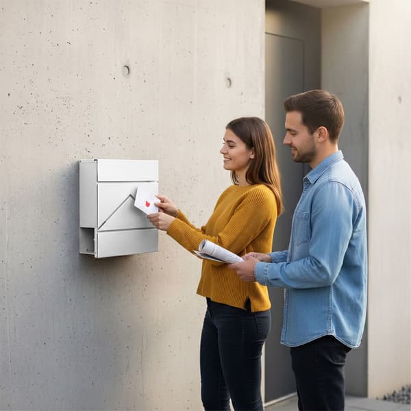 Metal postkasse med avisholder, Kodustaar