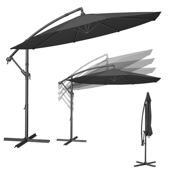 Terassivarjo 300x245 cm Harmaa