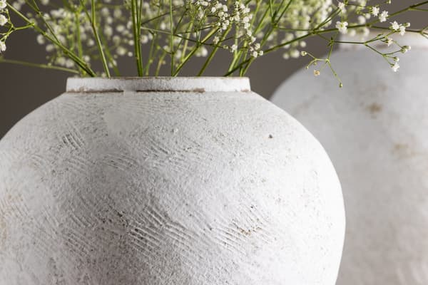 Maljakko, Maapallo, 25 cm, Beige