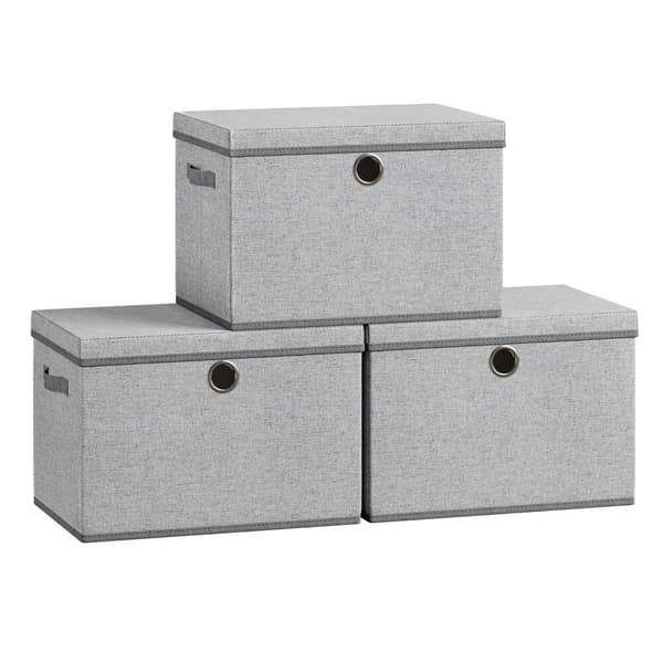 Förvaringsboxar, med Lock, 3 Set, Förvaringsboxar