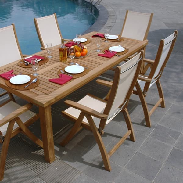 Stol BALI 60x70x110 cm Vit
