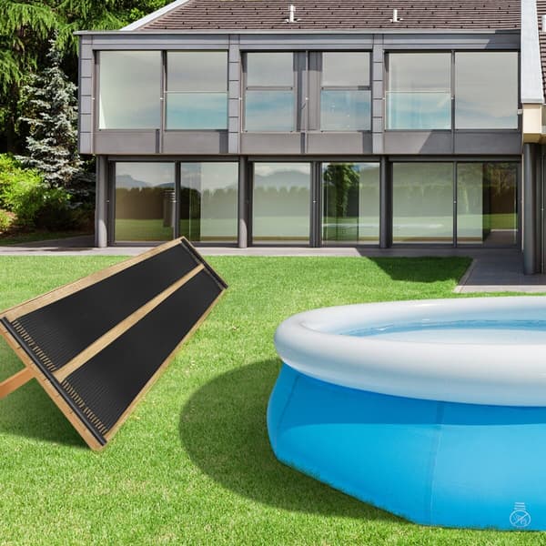 Swimmingpoolvarmere 2 stk. 500x75 cm sort