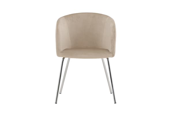 Spisebordsstol Berit Beige Fløjl