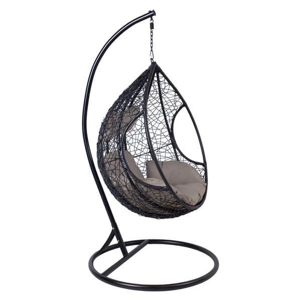 Hängstol DROPLET 105x105x200 cm Svart