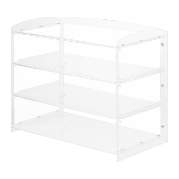Bageridiskdisplay, 48,2x23,2x38 cm, Klar, Akryl