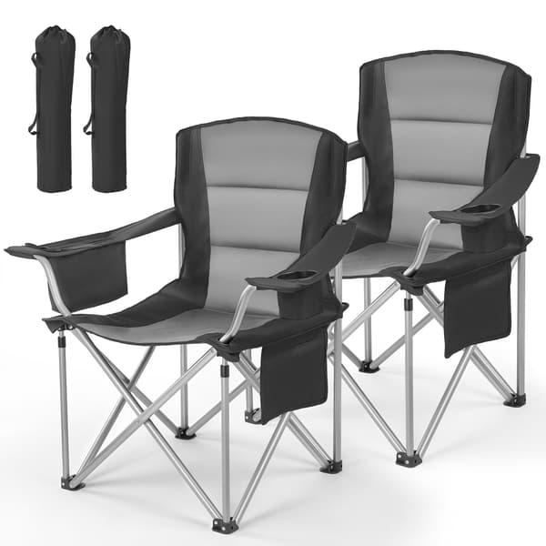 Campingstol, 98x63x99 cm, Svart, Fällbar