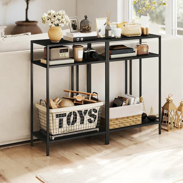Konsolbord 55x30x85 cm Sort Metal