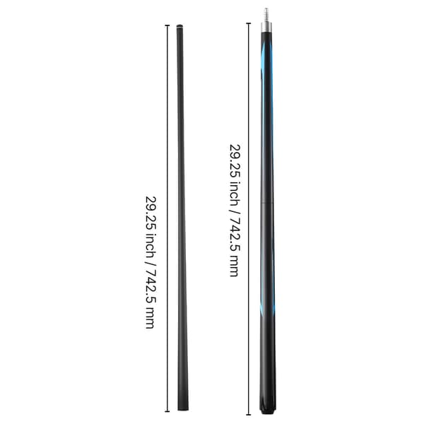 Pool Cue, Jump Break Cue 147.3x3x5 cm, Kulfiber, Billardkø