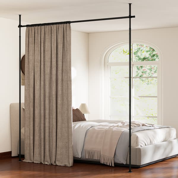 Rumdeler gardinstang 71-183x122-305 cm sort