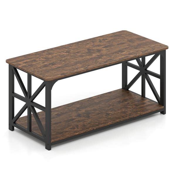 Sofabord 109x50x48 cm rustik brun