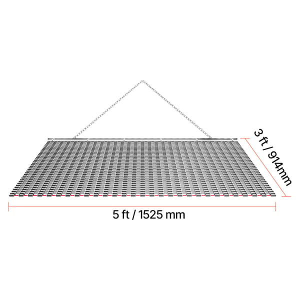 Släpsläde 152.5x91.4x1 cm Galvaniserat stål