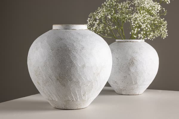 Vase, 13x28x29 cm, Beige, keramik