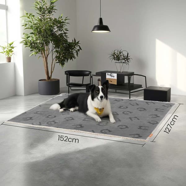 Hundefilt 152x127 cm Grå Vanntett