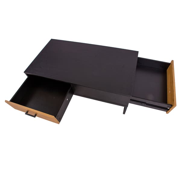 Sofabord AMSTERDAM 110x60x40 cm Eg Sort