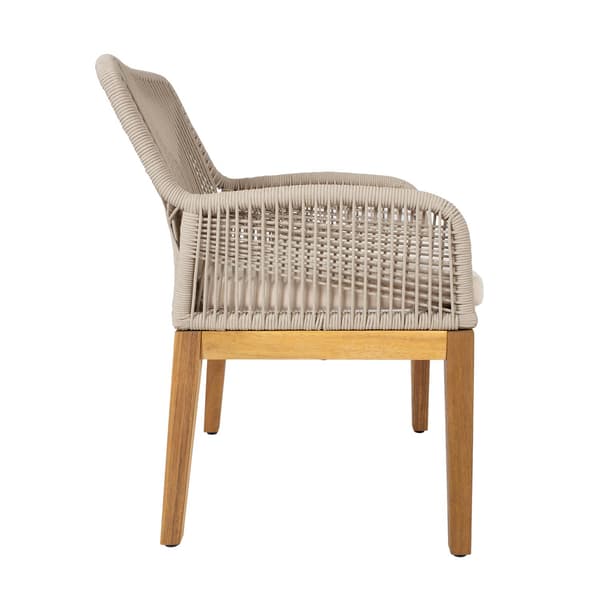 Stol 58x66x83 cm Beige Akacietræ