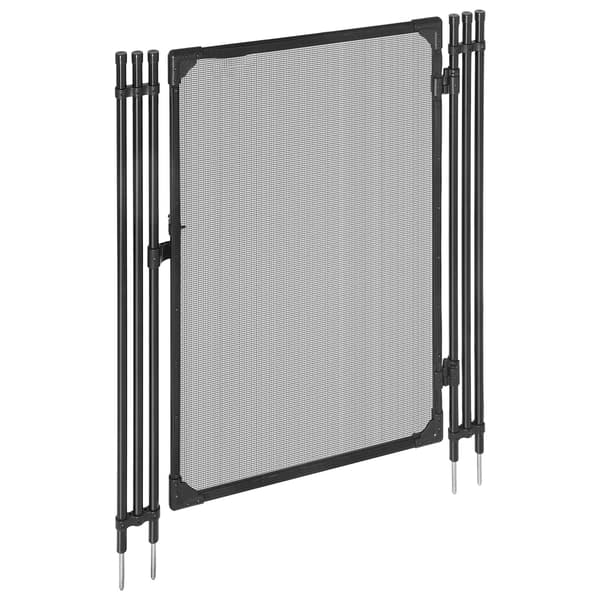 Poolhegn Port 120x75 cm Sort Metalnet