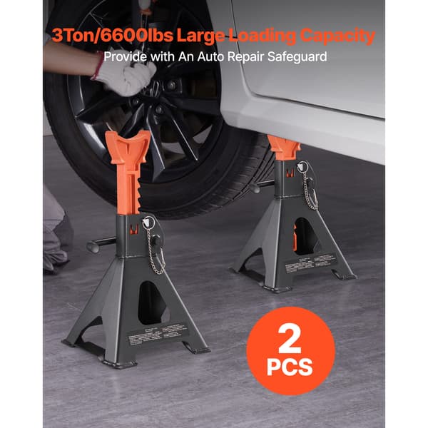 Jackstativer 275x415 mm Sort og Orange Stål