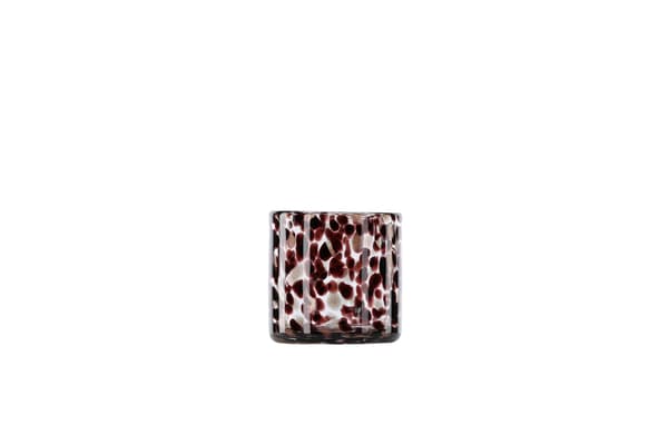 Lanterne Glora 8x8 cm Sort Glas