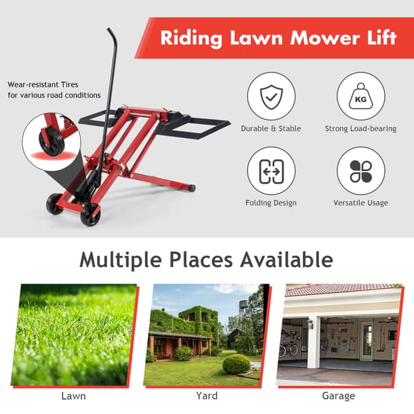 Mower Jack 102x68x81 cm sort/rød