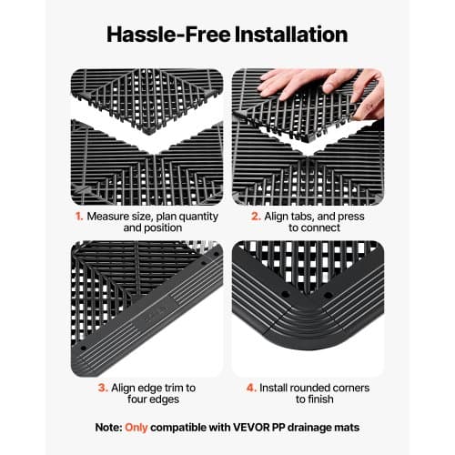 Transition Edge -sarja 11-osaa, musta PP-materiaali