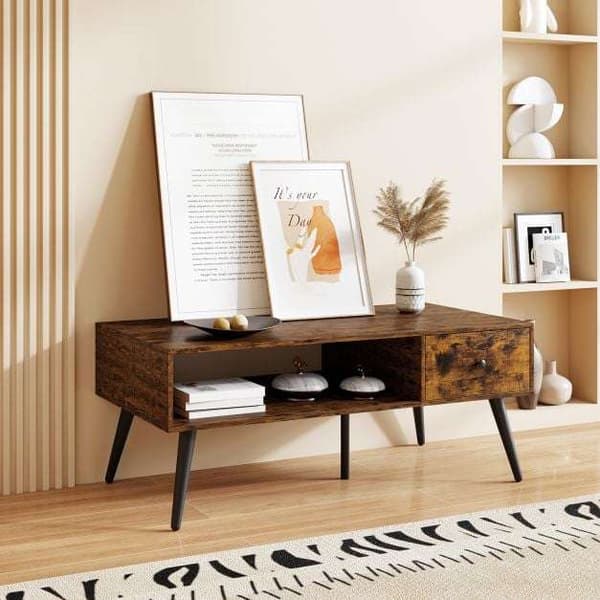 Kaffebord, 109x55x42 cm, Rustikt Brun , Star
