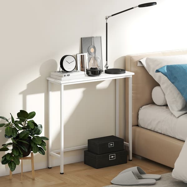 Konsolbord, 75x24x76 cm, Vit